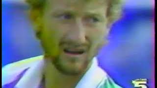 Miloslav Mecir vs Boris Becker US Open Semifinal 1986 PART 2 [upl. by Kaleena940]