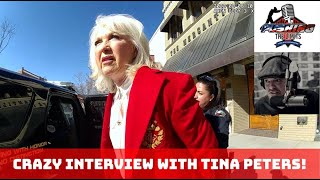 FULL INTERVIEW Crazy interview with Tina Peters before getting arrested [upl. by Lussi240]