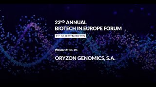 Oryzon Genomics SA  SachsBEF [upl. by Bosson]