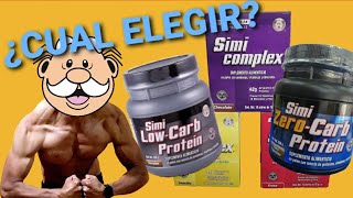 Proteína SIMI para ganar masa muscular perder grasa mantener ¿simicomplex zero carb low carb [upl. by Ajnotal]