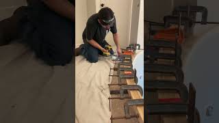 Stair bending rail installation How to install stair railing staircase stairway stairparts [upl. by Valentia605]