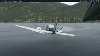 Emergency ditching Beechcraft Baron dual engine failure in Nelson XPlane 11 [upl. by Notneuq]