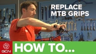 How To Change Mountain Bike Grips [upl. by Toomin135]