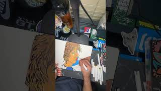 New paint sticks 🎨 artist youtubeshorts art creative timelapse sketchbook chill artwork [upl. by Lazar910]