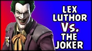 Injustice Gods Among Us Lex Luthor Vs The Joker GamePlay [upl. by Aisanat]