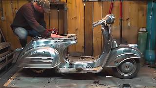 Man Restores 40YearsOld Abandoned Motorcycle Back to New  Start to Finish by restorwerke [upl. by Snej294]