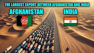 The beginning of the largest export and import between Afghanistan and India [upl. by Stoeber714]