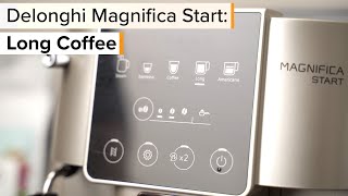 Delonghi Magnifica Start Long Black Coffee uncut recipe [upl. by Shena]