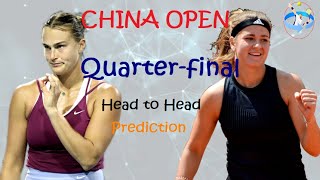 Aryna Sabalenka vs Karolína Muchová  2024 China OpenWTA 1000 Quarterfinal Match Preview [upl. by Kelli]