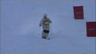 Mt Gabriel World Cup Freestyle Skiing Dale BeggSmith 5th [upl. by Lepley623]