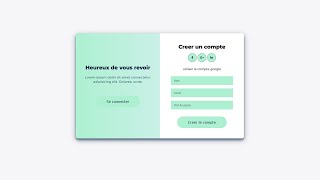 Tutoriel JavaScript  Formulaire dInscription amp de Connexion Animé  HTML CSS JavaScript [upl. by Alena]
