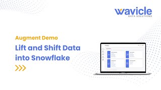 Lift and Shift Data into Snowflake with Augment [upl. by Swords]