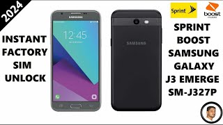 Samsung J3 Emerge Invalid Sim Card  j327p invalid sim fix done SIM Unlock Sprint [upl. by Inavoy]