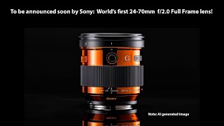 Sony will soon announce a world’s first The Sony 2470mm f20 lens Full Frame Emount lens [upl. by Alhan]