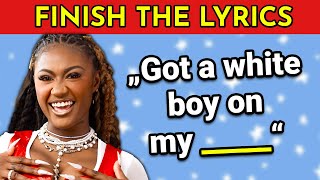 FINISH THE LYRICS  25 Most Popular Songs 2023 🎵  Music Quiz [upl. by Buzz]