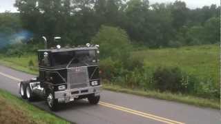 Marmon Cabover from HobbyHorse Trucking leaving CampC 2012 [upl. by Essa246]