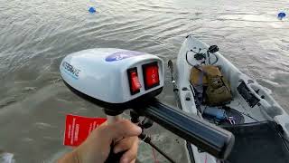 WaterSnake Trolling Motor Demo Light Weight Simple and Powerful Perfect For A Kayak or Canoe [upl. by Ehcropal]