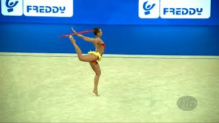 PONOMARENKO Anastasia SWE  2017 Rhythmic Worlds Pesaro ITA  Qualifications Hoop [upl. by Anaig]