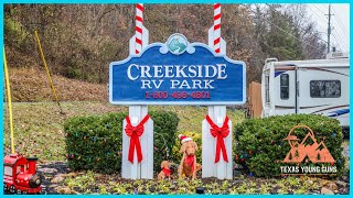 Creekside RV Park in Pigeon Forge TN Walkthrough and Review [upl. by Oeflein]