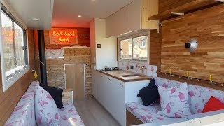 How To Convert a Luton Box Van Into an OffGrid Camper  Tiny Home [upl. by Relyk]