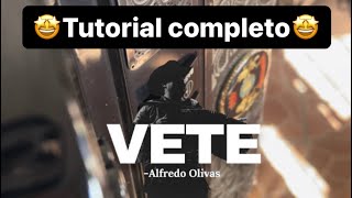 ¿Como tocar🔵VETE🔵 TUTORIAL COMPLETO EN ACORDEON🪗 Alfredo olivas [upl. by Sou]