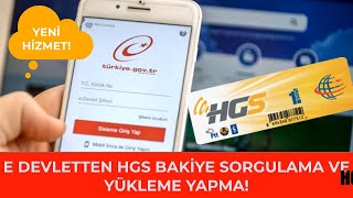 E Devletten HGS Bakiye Sorgulama Nasıl Yapılır E Devletten HGS Bakiye Yükleme [upl. by Nilrem]