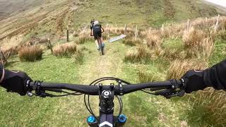 Cadair Idris Full Descent on a Mountain Bike [upl. by Riker]