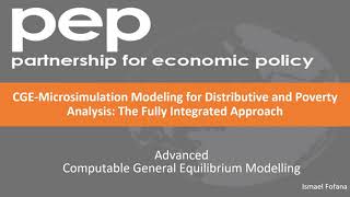 2 CGEMicrosimulation Modeling for Distributive and Poverty Analysis The Fully Integrated Approach [upl. by Oretos]