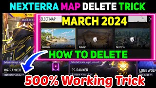 cara menghapus map nextera di ff max 2024  how to delete nexterra map after update [upl. by Pietra]