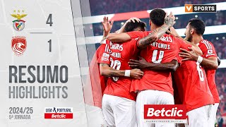 Resumo Benfica 41 Santa Clara Liga 2425 5 [upl. by Noyad271]