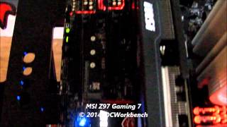 MSI Z97 Gaming 7 motherboard at MSI Corbell event at LASALLE College of the Arts held on 16 May 2014 [upl. by Zetniuq]