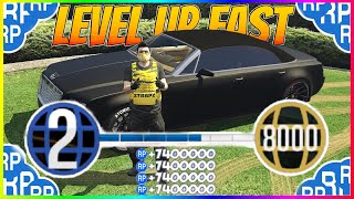 INSANE THIS IS NOW THE FASTEST WAY TO LEVEL UP IN GTA 5 ONLINE LEVEL IN A DAY RP METHOD [upl. by Enomar]