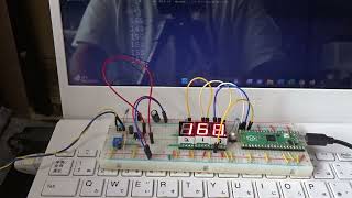 【ラズパイPico】秋月の7セグLED表示器を使ってみた その２ [upl. by Konstantine607]