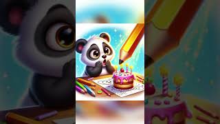 Panda’s Magic Pencil cute shorts shortsfeed animation [upl. by Aissila]