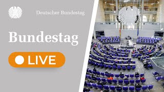 Bundestag Live 195 Sitzung des Deutschen Bundestages [upl. by Osana]