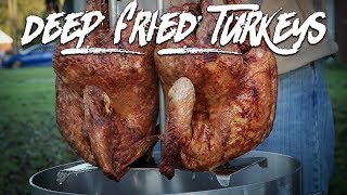 Cajun Deep Fried Turkeys  To Brine Or Not To Brine [upl. by Petta]