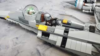 Cockpit Modifications for the Lego Star Wars 75325 Mandalorians N1 Starfighter Set [upl. by Trembly905]