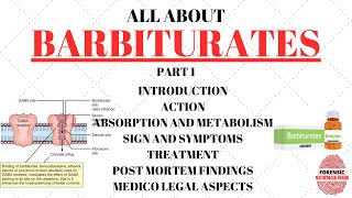 Barbiturates  Introduction  Action of barbiturates  Absorption and metabolism  Sign and symptoms [upl. by Giddings]