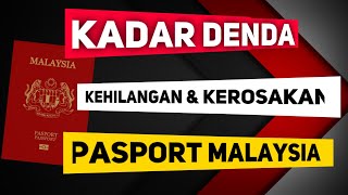 Kadar Denda Kehilangan Dan Kerosakan Pasport Malaysia bpjeya pasporthilang dendapasporthilang [upl. by Lemay927]