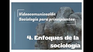 Sociología para principiantes4 Enfoques de la sociología [upl. by Enorel]