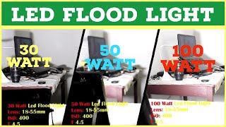 Led Flood light Indoor and Outdoor usages and Demonstration  Led Flood Lights 30w 50w 100w [upl. by Gonsalve]