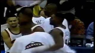 Rodney Rogers his 3 3pts in 9 secs amp power dunk vs jazz 1994 [upl. by Chase]