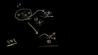 SN1 and SN2 reactions of alcohols  AOrganic chemistry  Khan Academy [upl. by Viridi]