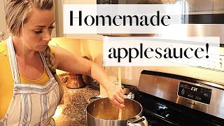 Easy Homemade Applesauce 🍎  Healthy Only 5 Ingredients  Fresh Apple Recipes [upl. by Bartley]