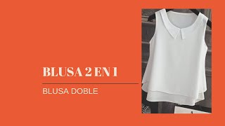 Cómo hacer una Blusa 2 en 1 larga y corta [upl. by Gaskin]