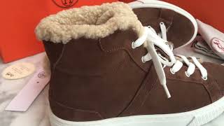 HERMES Suede Goatskin Woolskin Daydream Sneakers [upl. by Cousin]