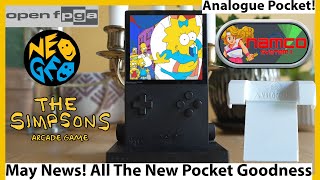 Big Analogue Pocket News for May Simpsons Core Namco System 1 and CRT Support [upl. by Tubb]