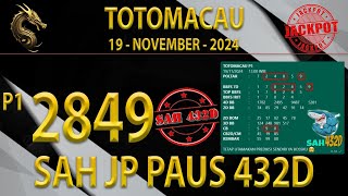 PREDIKSI MACAU HARI INI 19 NOVEMBER 2024  PREDIKSI TOTOMACAUCOM HARI INI  RUMUSAN AS EKOR MACAU [upl. by Pip]