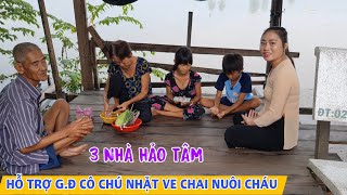 998 CÔ CHÚ NHẶT VE CHAI NUÔI 2 CHÁU NHỎ ĐƯỢC NHẬN HỖ TRỢ TỪ CÁC NHÀ HẢO TÂM  trang miền tây [upl. by Ahseret]