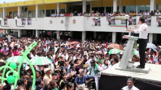 Manuel Velasco Coello en Salto de Agua Chiapas [upl. by Akimyt]